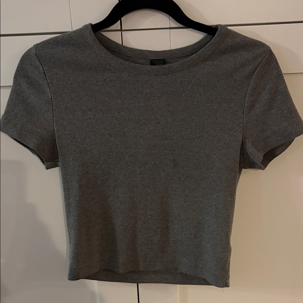 Wild Fable Charcoal Crop Top